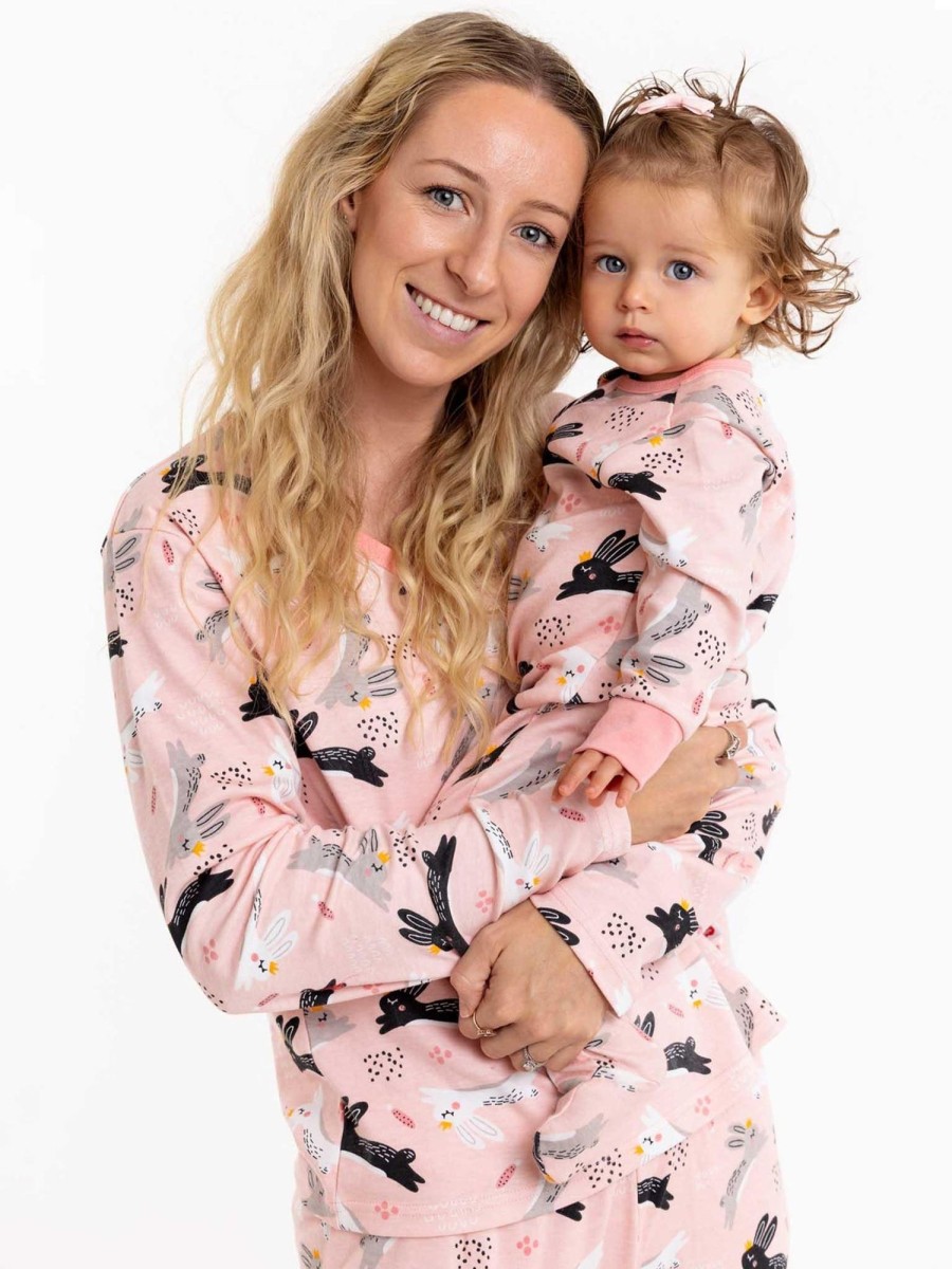 Tween, Mum & Me Pink Rabbit | Women'S Bunny Loungewear Set