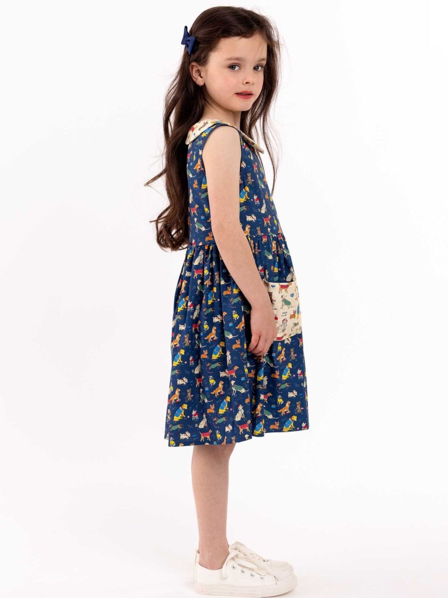 Girl'S Dresses Bow Wow Wow | Bow Wow Wow Peter Pan Dress