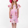 Girl'S Summer Clothes Pink Floral | Amity Dress Pink Floral