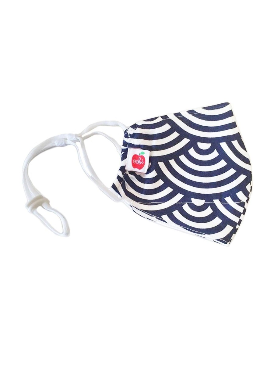 Accessories & Gifts Navy Half Circle | Face Mask Japanese Moon