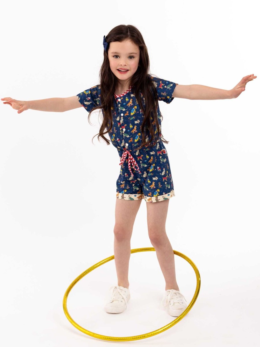 Girl'S Summer Clothes Bow Wow Wow | Bow Wow Wow Maisy Playsuit