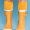 Socks And Tights Essentials | Mustard Knee High Socks With Grippy Soles