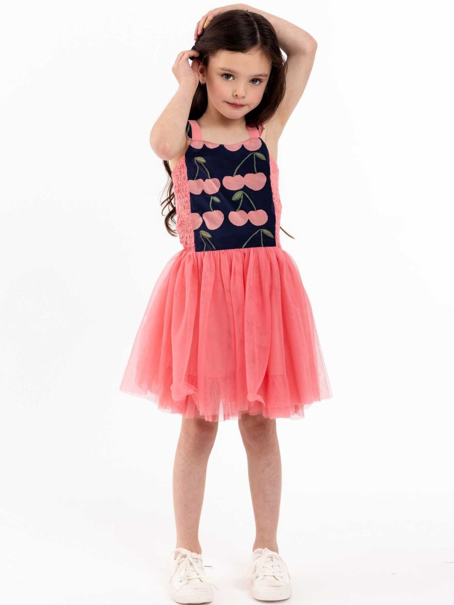 Girl'S Summer Clothes Navy Cherry | Navy Cherry Belle Tutu Dress