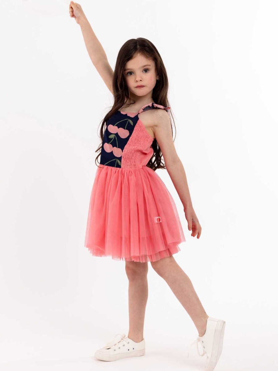 Girl'S Summer Clothes Navy Cherry | Navy Cherry Belle Tutu Dress