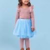 Girl'S Winter Clothes Light Blue | Sky Blue Tutu Skirt