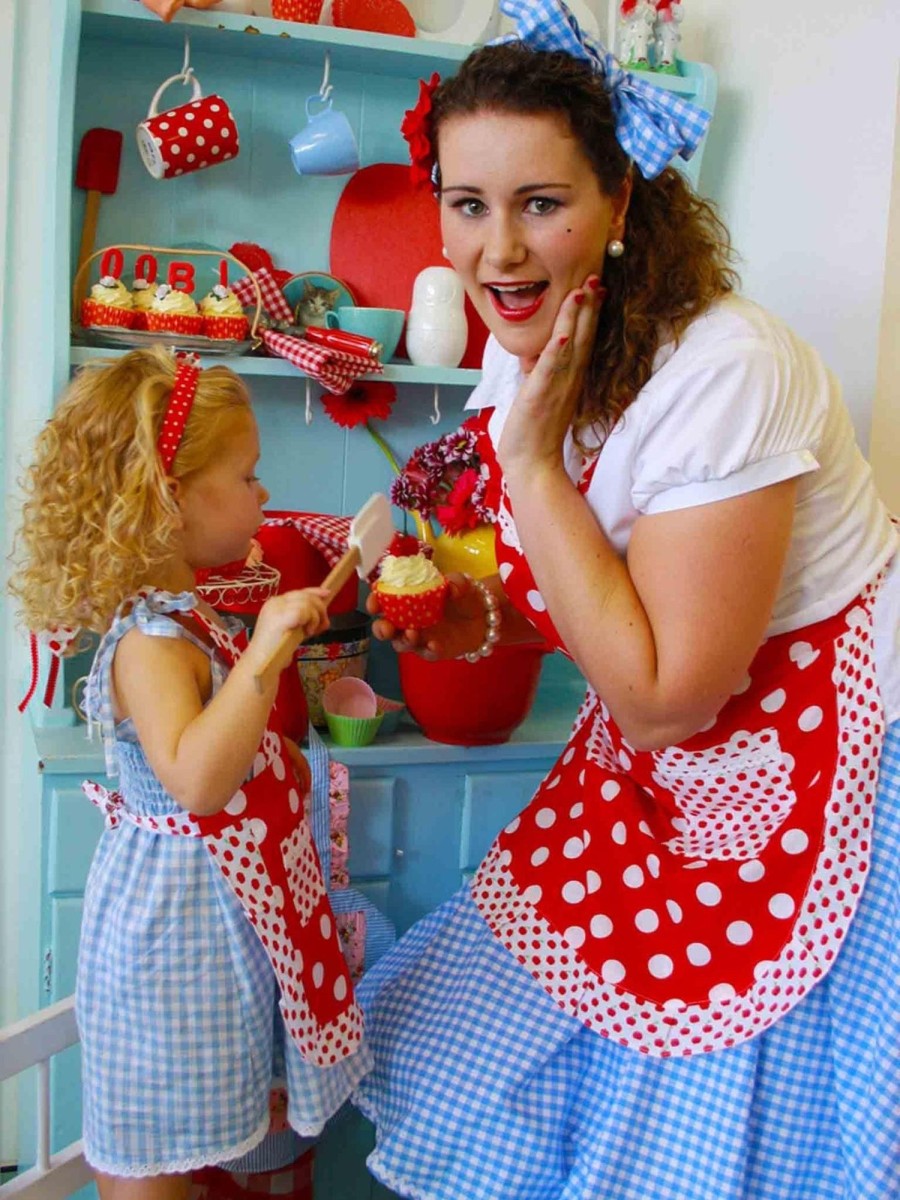 Girl'S Winter Clothes Black Label | Cookie Apron Red Dot