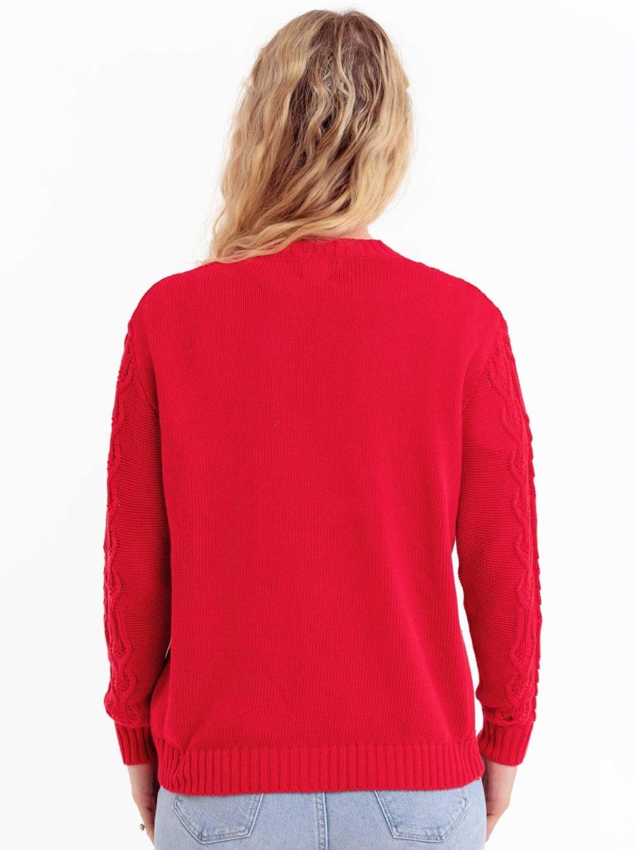 Tween, Mum & Me Knitwear | Women'S Willow Red Cardigan